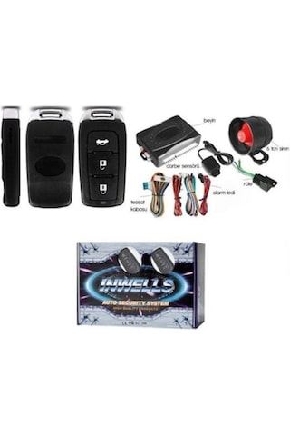 İnwells Oto Alarm Sistemi Uzaktan Kumandalı 3936 12V