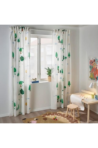 Kirpi Temalı Çocuk Odası Halısı MeridyenDukkan Kahverengi 94x150 cm Kaydırmaz Halı Kahverengi