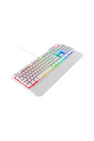 Rampage Hydra R6 Beyaz Red Switch Rm-k19 Beyaz Kulaklık Makrolu Rgb Mouse + Mousepad 4lü Oyuncu Seti Optik