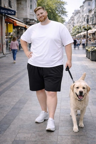 Akt Gayem Butik 7xl-10xl Beden Şort Siyah