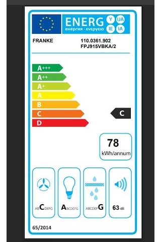 Franke Glass Linear Vertical FPJ 915 V SS Duvar Tipi 90 CM Davlumbaz