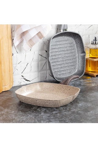 Bianca - 28 Cm Granit Grill Granit