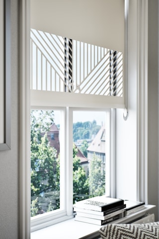 Lazer Kesim Mat Stor Perde, Lazer Kesimli Klasik Serisi, C-151001 Beyaz Renk