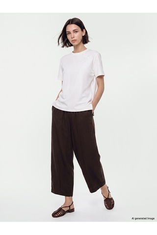 Lcw Modest Beyaz Soft Touch Nakışlı Bluz