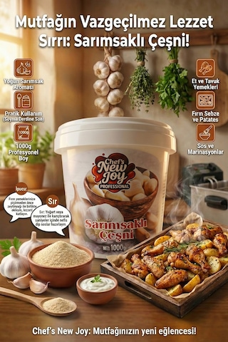 Chefs New Joy Sarımsaklı Çeşni Garlic Seasoning 1 KG