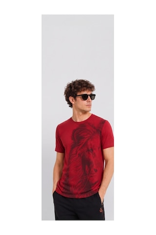 Galatasaray Lisanslı Taraftar T-shirt Kırmızı - Siyah