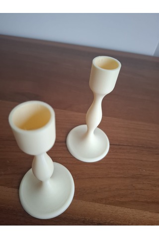 İkili Flamio Şamdan Krem