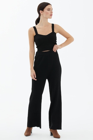 Sementa Fitilli Triko Pantolon - Siyah 001