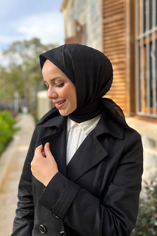 Aker Elegance Monogram Eşarp - 10905001 Siyah