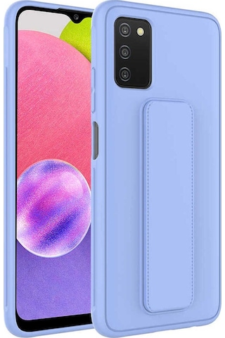 Galaxy A03s Kılıf Zore Qstand Kapak Lila