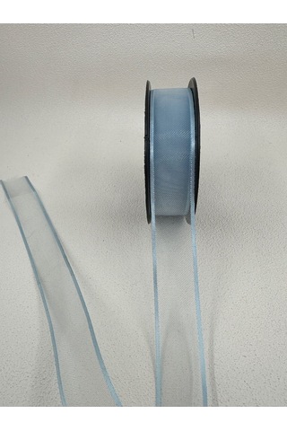 Paşateks 2.5 Cm Fileli Organze Şerit-5 Metre-mavi