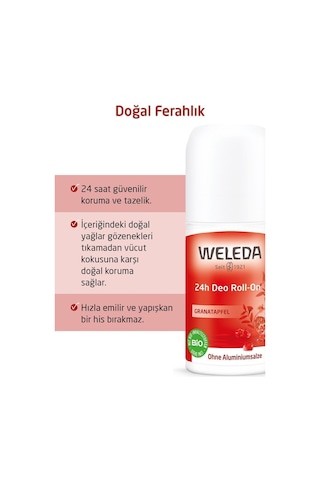 Weleda Granatapfel Nar Özlü Roll-On Deodorant 50 ML