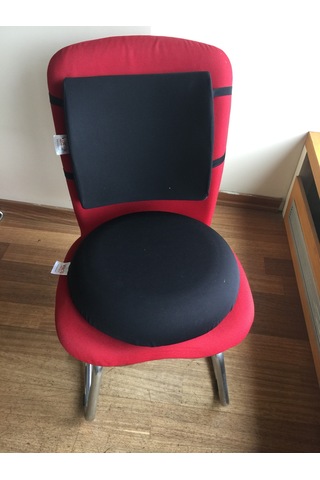 Visco Li Yastık Oturma Simidi Bel Yastığı Boyun Seyahat Yastığı N11.1