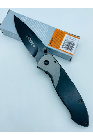 Gerber Marka Metal Kasa Küçükboy Mini Kamp Çakı //16cm-x31 Gri - Siyah