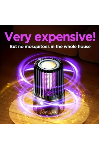 Xuweiwei 1 Takım Premium Usb Şarj Edilebilir Sessiz Sivrisinek Öldürücü Siyah Şarj Ediliyor Dış Mekan Büyük Kapasite