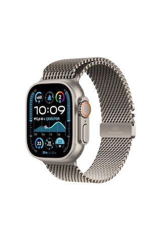 Apple Watch Ultra 2 GPS + Cellular 49 MM Titanyum Kasa Titanyum Milano Loop Medium Akıllı Saat (Apple Türkiye Garantili)