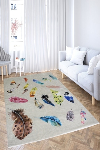 Nur Home Nrh-75 Süngerli Halı Örtüsü Açelya Çok Renkli