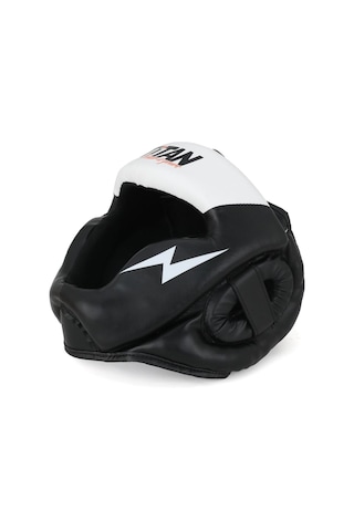 Yüz Korumalı Siyah Beyaz Antreman Boks Kaskı Çok Renkli