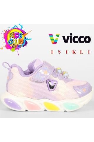 Vicco Gelato Işıklı Ortopedik Çocuk Spor Ayakkabı Lila