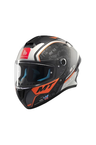 Mt Helmets Targo S B4 İvan Motosikler Kaskı Turuncu XL-