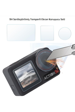 Dji OSMO Action 5 Pro Ekran Koruyucu 9H Şeffaf