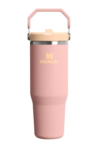 Stanley The Iceflow Flip Straw Pipetli Termos Bardak 0.89 Lt / Peach Rose Pembe