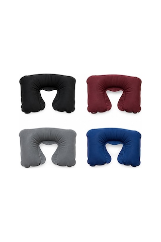 İbico İ20-028 Şişme Seyahat Boyun Yastığı 38x25 Cm - Renkli Boyuna Geçmeli- 20'li Paket Diğer