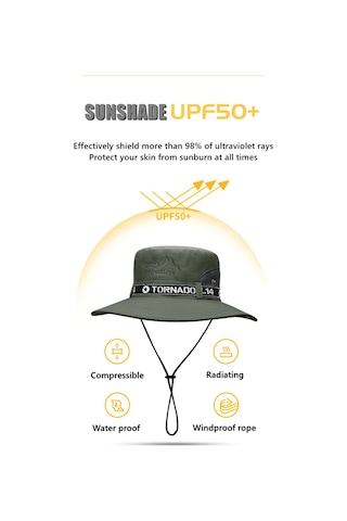 Tezzgelsin Unisex Yazlık Geniş Kenarlı Fileli Katlanabilir Safari Outdoor Plaj Şapkası Bej