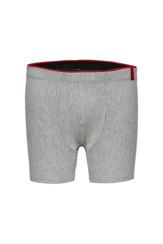 Weweus Gri Pamuk Elastan Çizgili Boxer 14921 Gri