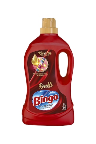 Bingo Sıvı Deterjan 3 Lt Siyah Ve Renkli 2 Li Paket