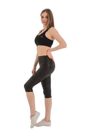 Crozwise Kadın Tayt Capri Bayan 3170-siyah Siyah