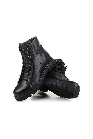 Voyager 3978 Termo Kaymaz Taban Hakiki Deri Erkek Bot Siyah