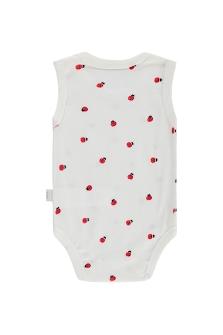 Civil Baby Uğur Böceği Empirme 0-48 Ay Çıtçıtlı Badi - Ekru