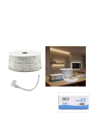Lunaev 100mt 6500k - Beyaz Dış Mekan Şerit Led 220 V 120led Ars-348985