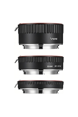 Yaozixa Canon Eos Makro Fotoğraf İçin Otomatik Odaklama 13mm+21mm+31mm Uzatma Tüp Seti - Ef/ef-s Lens Uyumlu, Altın Kaplı Kontaklar