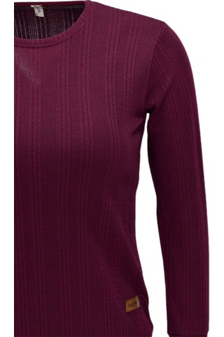 Kadın Spor Kaşkorse Bluz Bgl-st04137 bordo Bordo