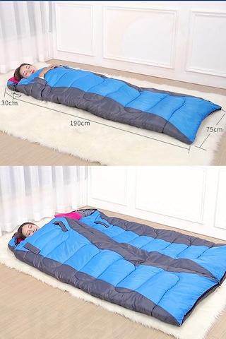Uyku Tulumu 1.6kg 0 C -+15 C Çok Renkli
