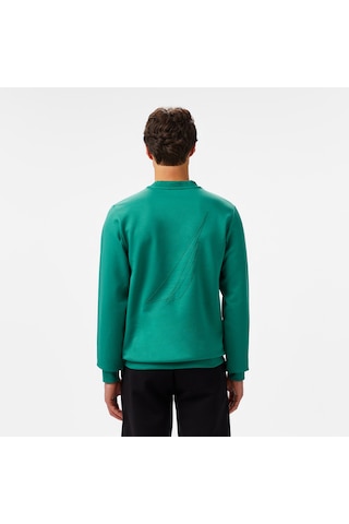 Nautica Erkek Yeşil Regular Fit Sweatshirt Düz K55009t Yeşil