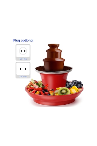 Yaozixa 3 Katlı Çikolata Çeşmesi - Pratik Fondü Makinesi, Kolay Temizlenir Paslanmaz Çelik, 200g Çikolata Eritme Diğer