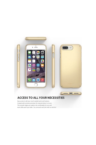 Ringke Slim Apple Uyumlu iPhone 7/8 Plus İle Kılıf Royal Gold İnce Şık Tasarım