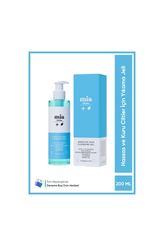 Mia Klinika Hassas ve Kuru Ciltler İçin Arındırıcı ve Nemlendirici Yüz Yıkama Jeli 200 ML