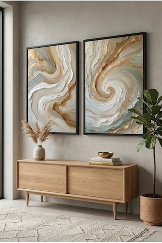 Siyah Ahşap Çerçeveli Soyut Mermer Görünümlü Altın Detay Modern Duvar Tablosu 2 Li Set Kabartma Görünümlü Siyah Siyah Ahşap Çerçeveli Soyut Mermer Görünümlü Altın Detay Modern Duvar Tablosu 2 Li Set Kabartma Görünümlü Siyah