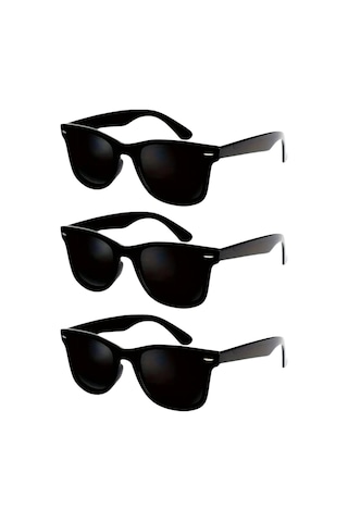 Vos Versa Siyah Unisex 3lü Güneş Gözlüğü Vvg011003 Siyah