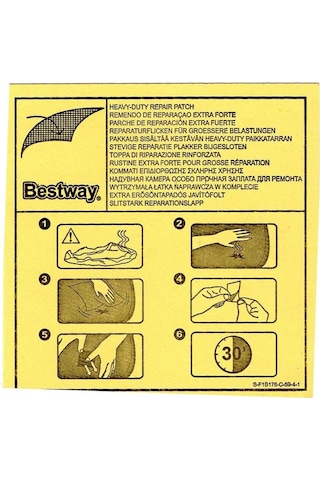 Bestway Şişme Ürünler İçin Tamir Yaması 6,5 X 6,5 Cm 62091 Çok Renkli