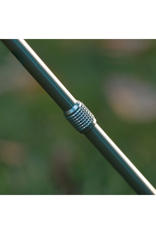 Neevoyu Kamp Ocağı Uzatma Çubuğu - 3 Adet Alüminyum Kaymaz Ayaklık Gümüş