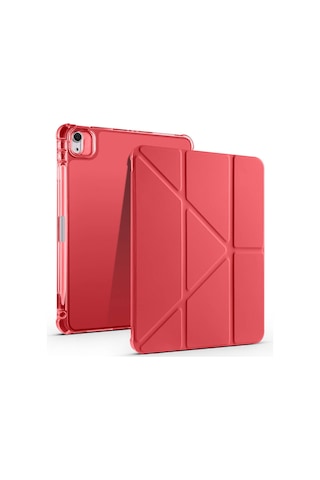 Apple Uyumlu iPad Air 11 2025 M3 Kılıf Zore Tri Folding Kalem Bölmeli Standlı Kılıf Kapaklı Kılıf