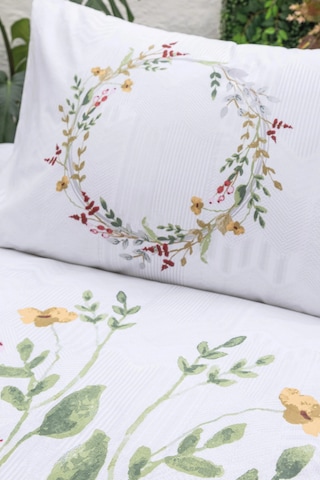 Altınbaşak Elias Marble Çift Kişilik Nevresim Takımı Beyaz