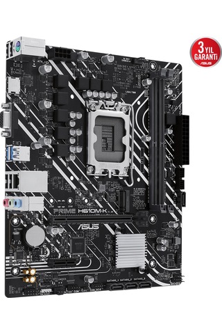 Asus Prıme H610m-k Ddr5 5600mhz Hdmı Vga Matx 1700