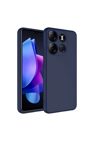 Tecno Spark Go 2023 Kılıf Zore Mara Lansman Kapak Lacivert
