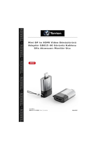 Mini Dp To Hdmı Video Dönüştürücü Adaptör Gb015 4k Görüntü Kablosu Ofis Aksesuarı Monitör Ucu